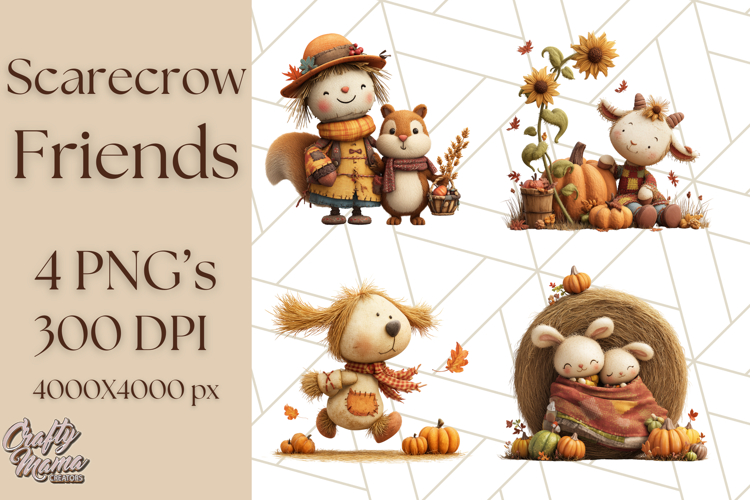 Cute Scarecrow Clipart Image 15