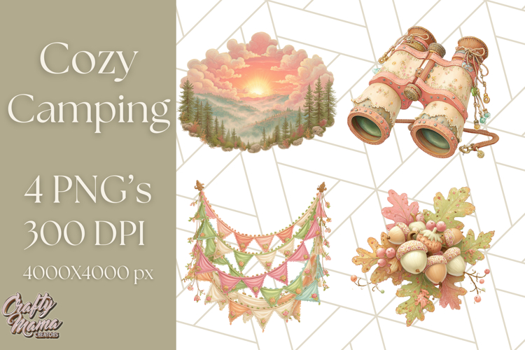 Camping Icons Clipart PNG, Adventure Outdoors Clip Art