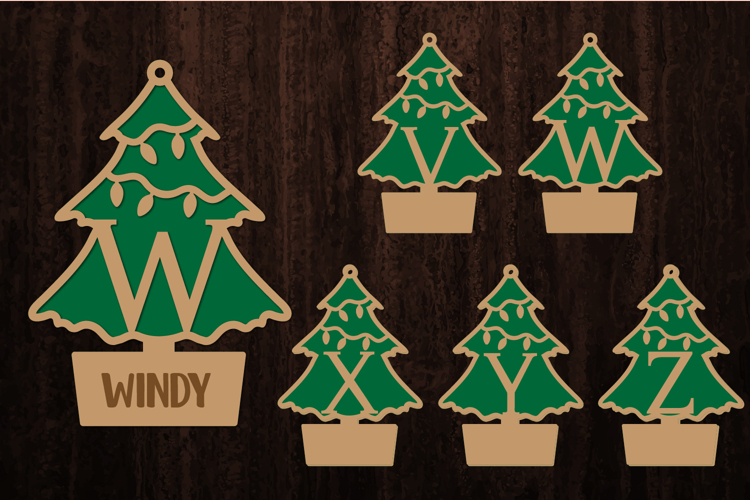 Christmas Alphabet, Christmas Letters, Christmas Monogram