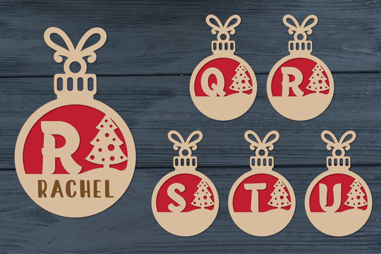Christmas Alphabet, Christmas Letters, Christmas Monogram