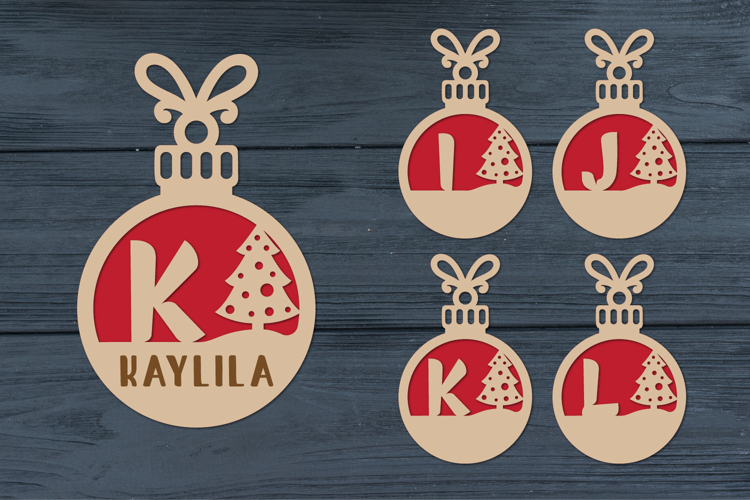 Christmas Balls, Christmas Alphabet, Christmas Letters I-L