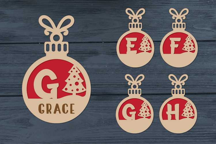 Christmas Alphabet, Christmas Letters, Christmas Monogram