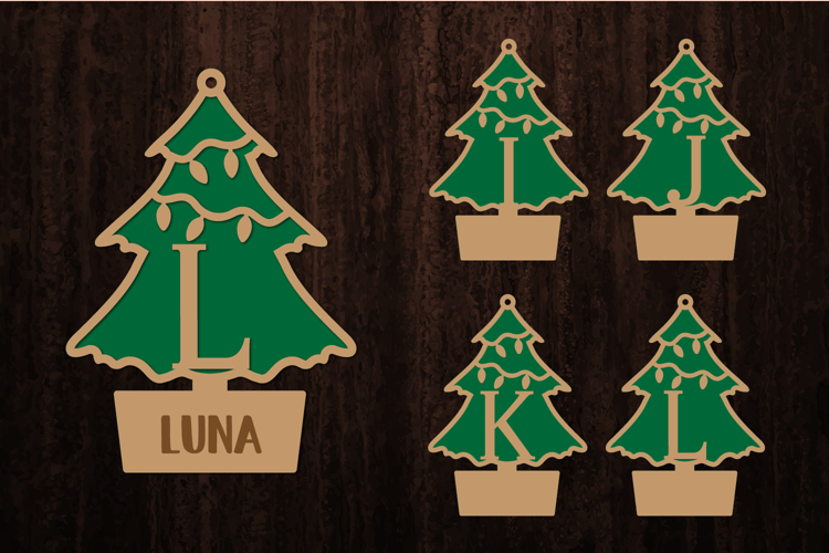 Christmas Alphabet, Christmas Letters, Christmas Monogram