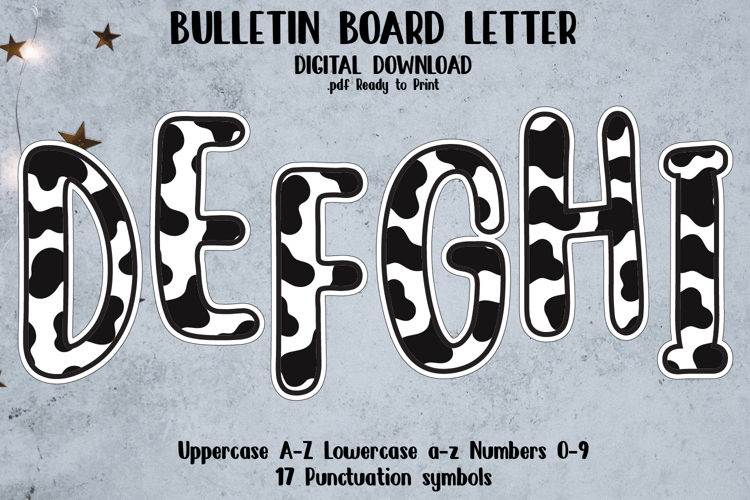 Bulletin Board Alphabet Letters Ready to Print