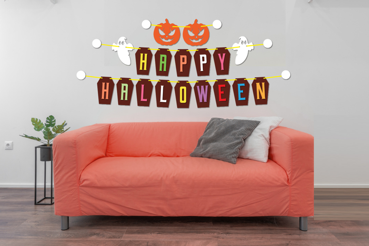 Halloween Banner Laser cut, Home Decor