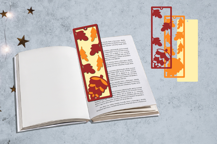 Fall Bookmarks Papercut Layered