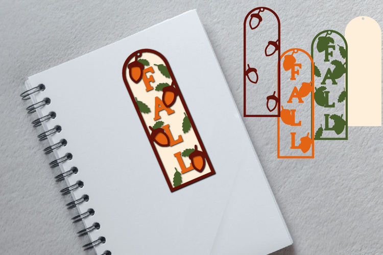 Fall Bookmark Papercut Layered