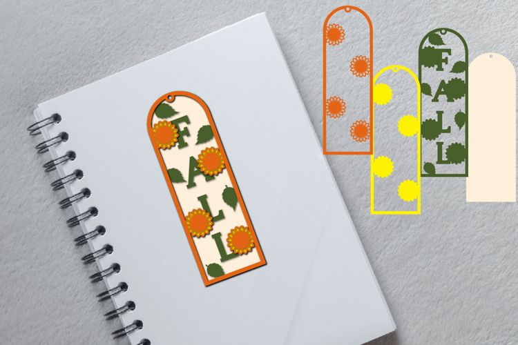 Fall Bookmark Papercut Layered