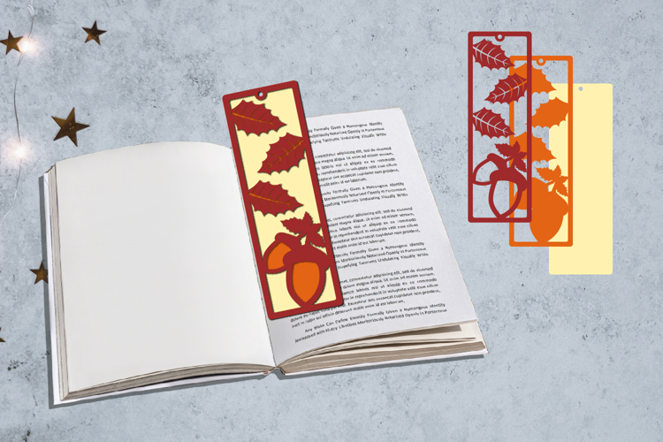 Fall Bookmarks Papercut Layered