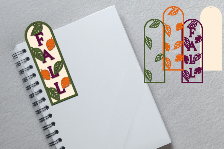 Fall Bookmark Papercut Layered