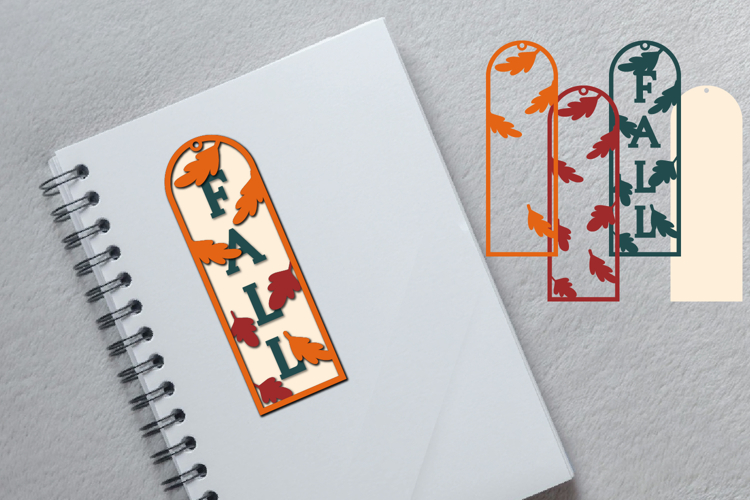 Fall Bookmark Papercut Layered