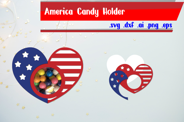 America Patriotic Candy Holder
