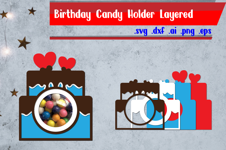 Birthday Candy Holder|Cake Candy Dome