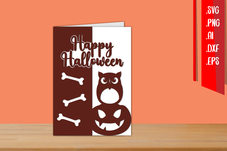 Halloween Card, Halloween Paper cut, Halloween cut files
