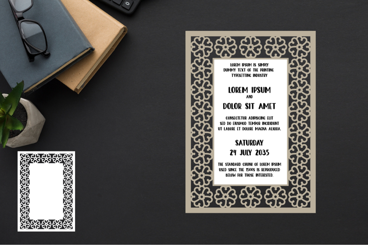 Invitations Template Papercut, Wedding Invitation Template