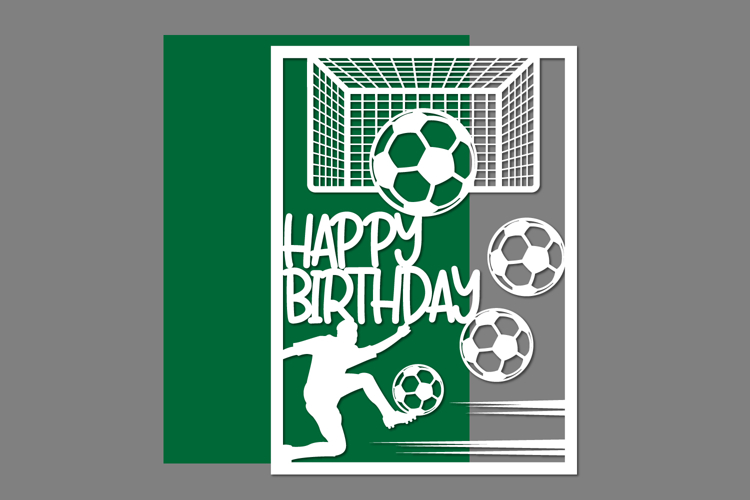 Birthday Papercut, Football Birthday, Happy Birthday