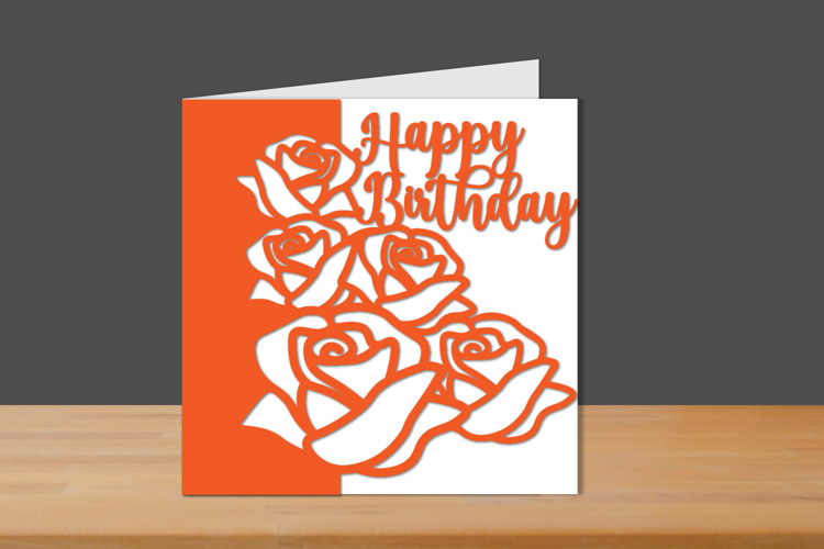 Birthday Papercut Card, Birthday Card, Birthday Cut files