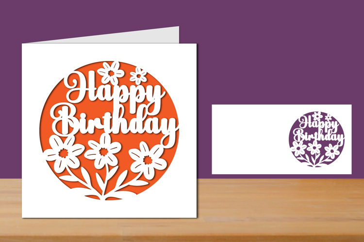 Birthday Papercut Card, Birthday Card