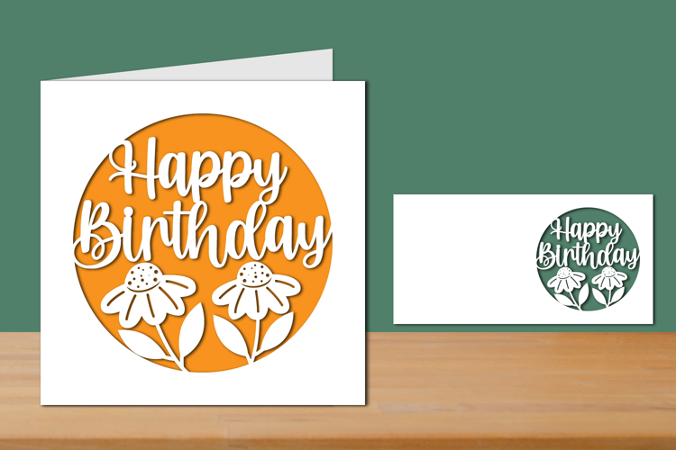 Happy Birthday Papercut Card