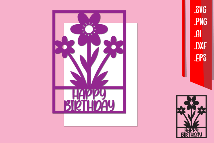 Happy Birthday Template, Birthday Paper cut