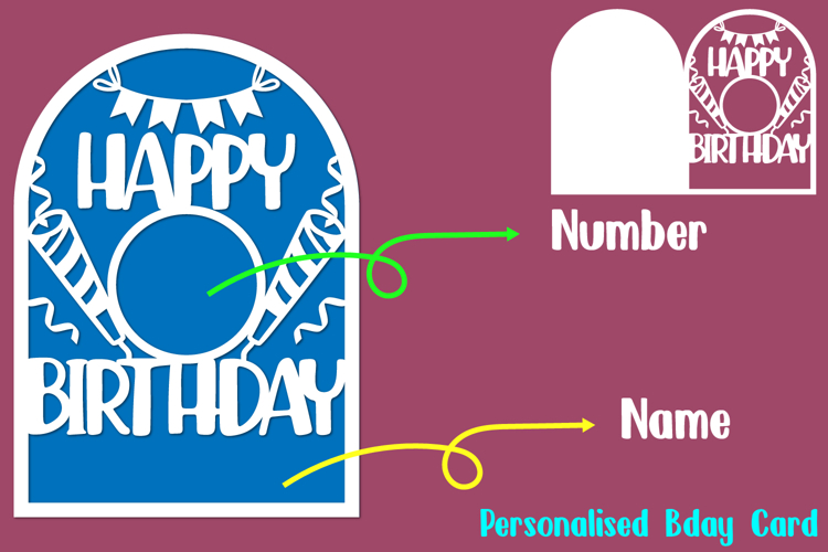 Personalised Birthday Card, Personalized Card