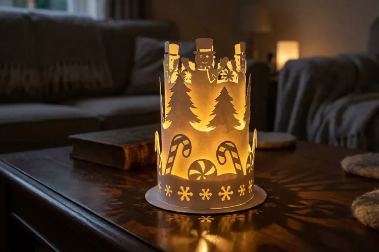Merry Christmas Paper lantern, Christmas lantern template