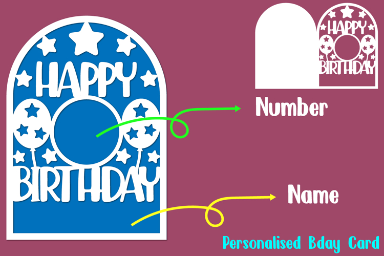 Personalised Birthday Card, Personalized Card