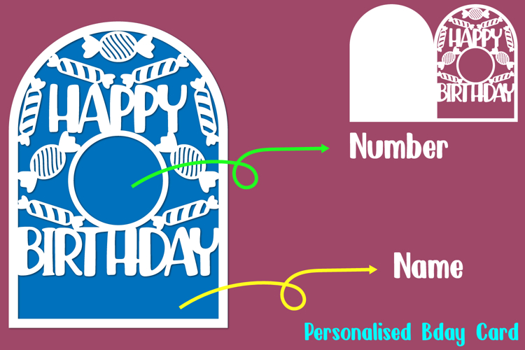 Personalised Birthday Card, Personalized Card