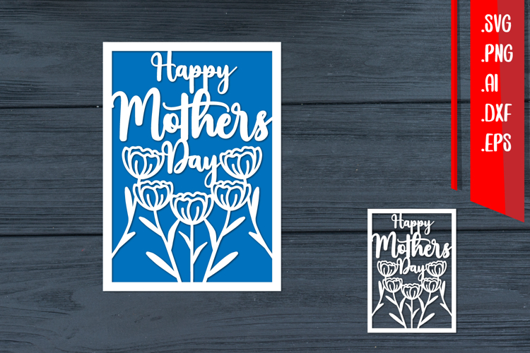 Happy Mothers Day, Mother Day Papercut