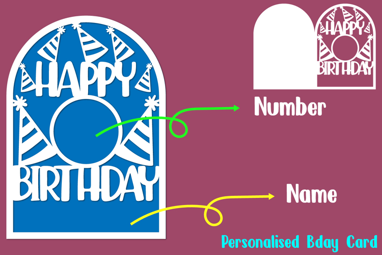 Personalised Birthday Card, Personalized Card