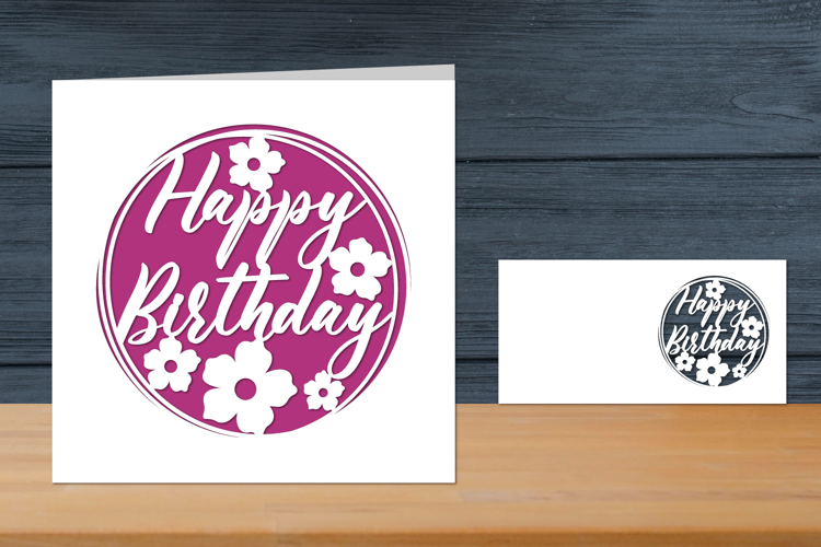 Happy Birthday Papercut Card