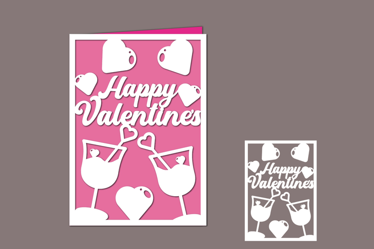 Happy Valentines, Valentines Papercut