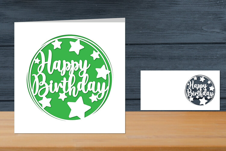 Happy Birthday Papercut Card example image 1