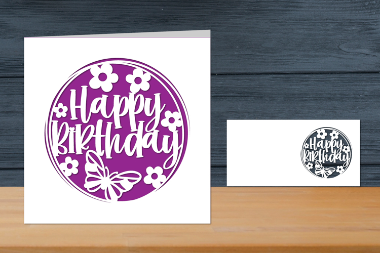 Happy Birthday Papercut Card