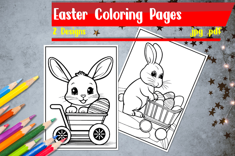 Easter Coloring Pages|Bunny Coloring Pages