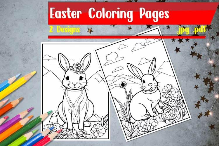Easter Coloring Pages | Bunny Coloring Pages