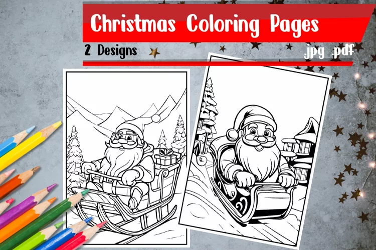 Christmas Coloring Pages | Santa Claus Coloring Pages