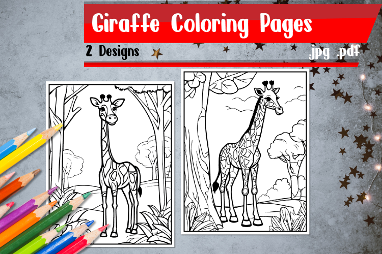 Giraffe Coloring Pages | Giraffe Coloring Book