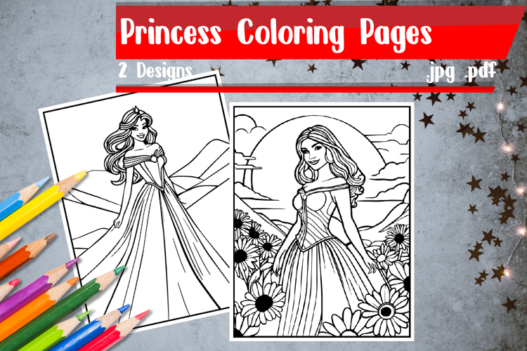Princess Coloring Pages | Queen Coloring Pages