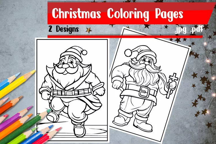 Christmas Coloring Pages | Santa Claus Coloring Pages