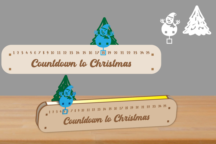 Christmas Countdown LED - Day Until Christmas svg