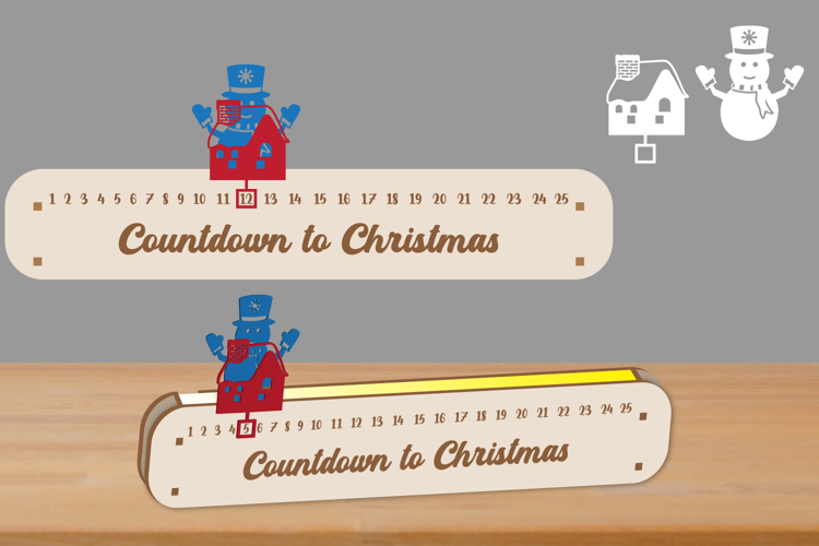 Christmas Countdown LED - Day Until Christmas svg