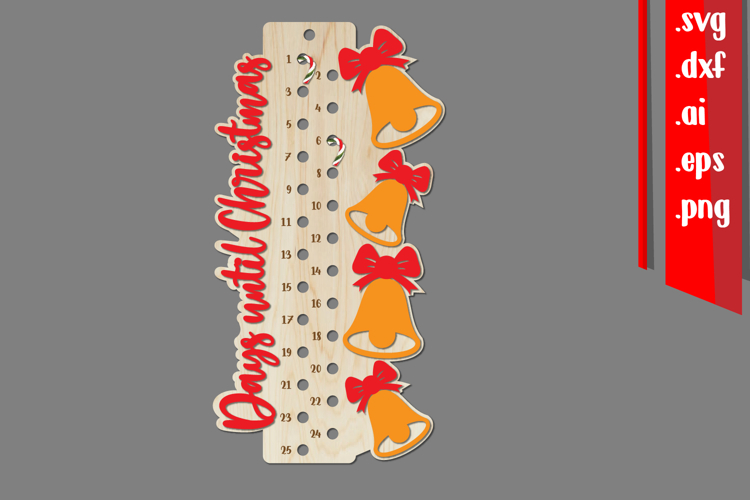 Christmas Countdown | Candy Cane Christmas Calendar