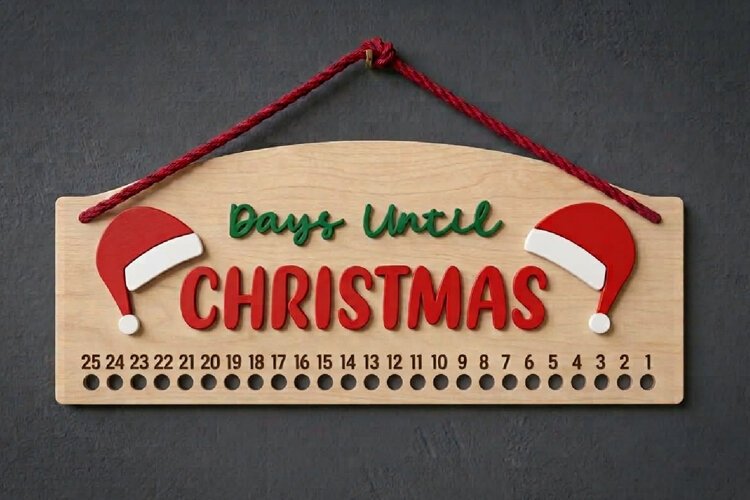 Christmas Countdown | Candy Cane Christmas Calendar example image 1