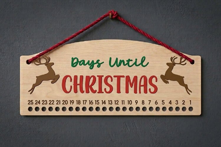 Christmas Countdown | Candy Cane Christmas Calendar example image 1