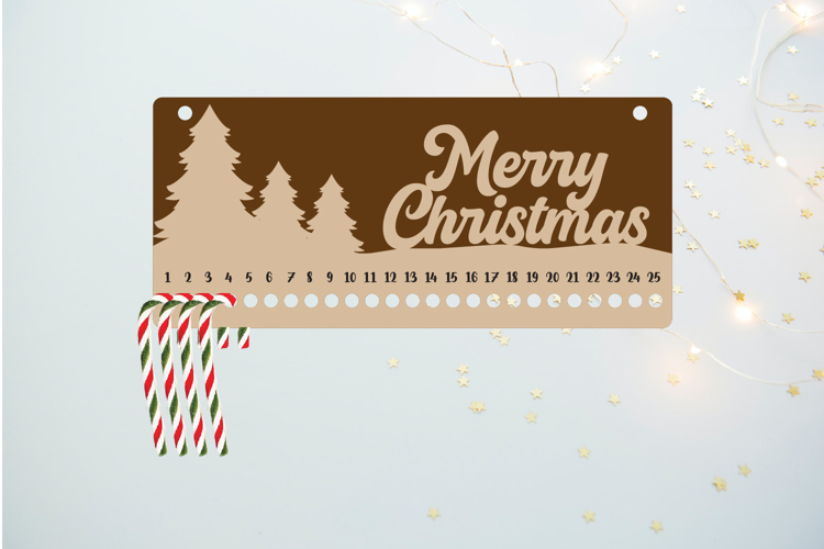 Christmas Calendar | Christmas Countdown | Candy Cane example image 1