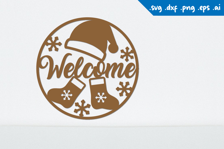Christmas welcome sign, Christmas Sign Laser cut