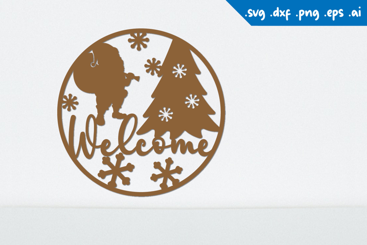 Christmas welcome sign, Christmas Sign Laser cut