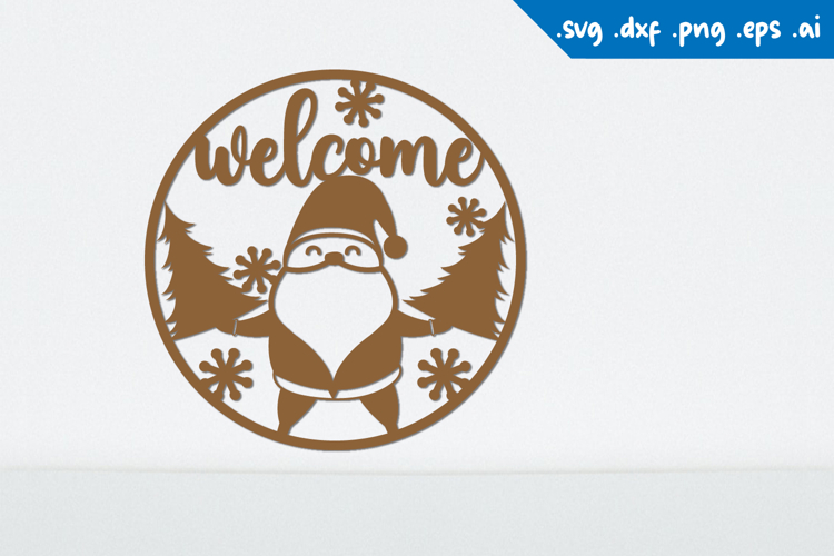 Christmas welcome sign, Holidays Sign Laser cut