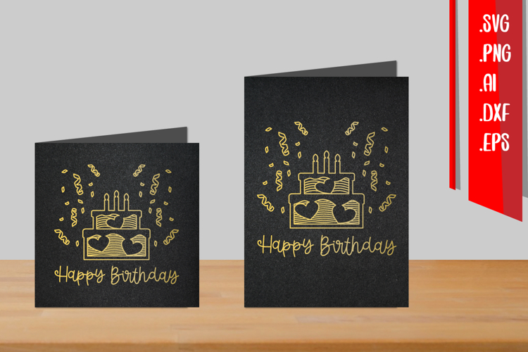 Birthday Foil Quill, Single Line SVG, Outline Design
